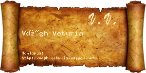 Végh Veturia névjegykártya